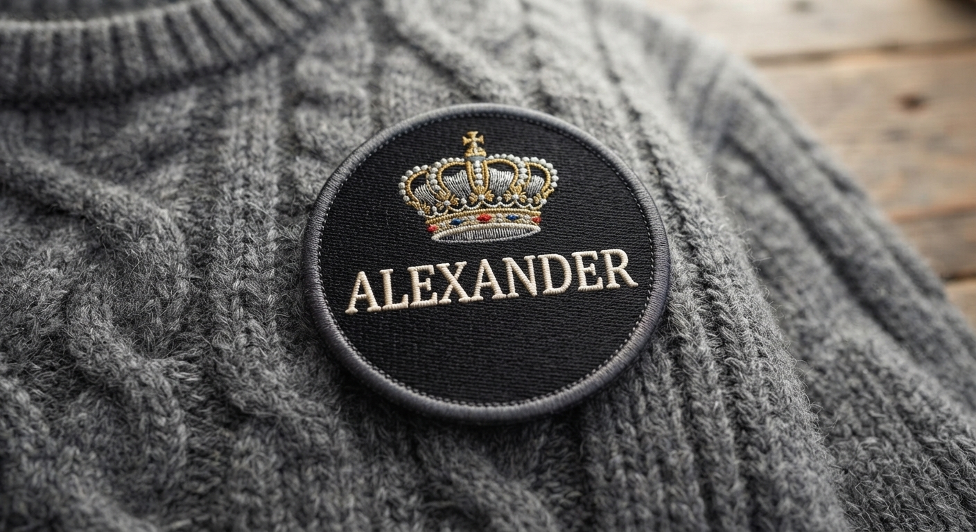 Embroidered custom patch sample