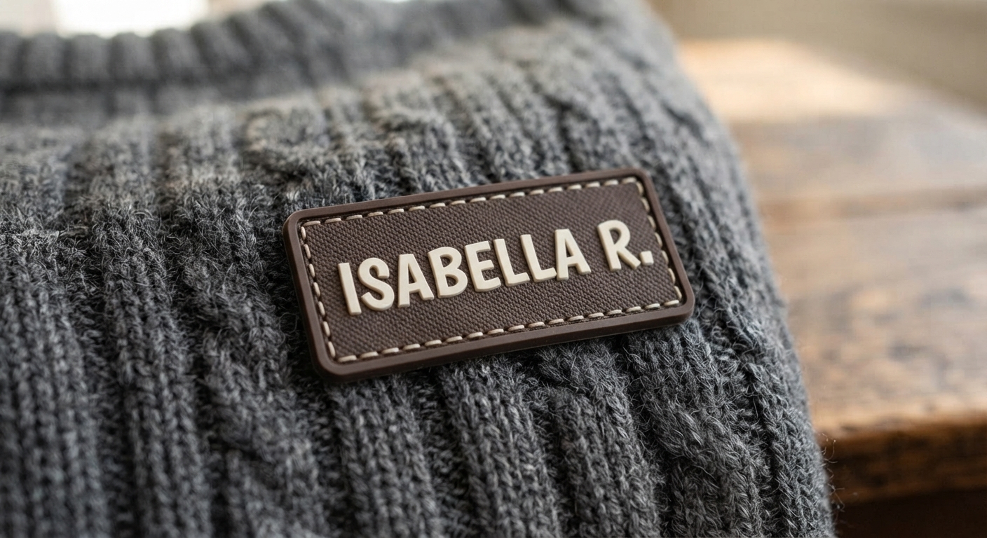 PVC custom patch sample