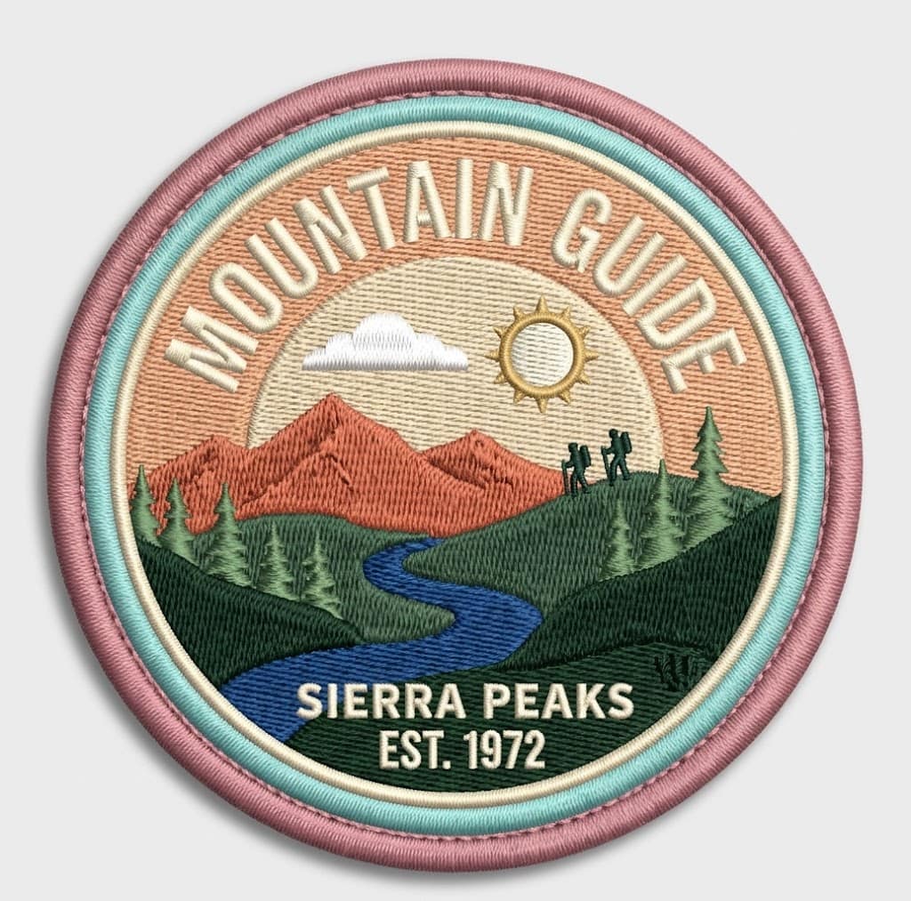Merrowed borders patch sample